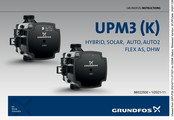 Grundfos UPM3 15-70 GGMBP3 H23 EUX3WU WTC-GW 15-32-B Bedienungsanleitung