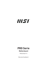 MSI PRO Serie Benutzerhandbuch