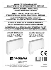 Sabiana CARISMA CRT-ECM Serie Handbuch Für Installation, Gebrauch Und Wartung