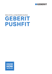 Geberit PUSHFIT Bedienungsanleitung