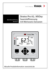 Knick Stratos Pro A201 MSOxy Betriebsanleitung