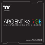 Thermaltake ARGENT K6 RGB Schnelle Installationsanleitung