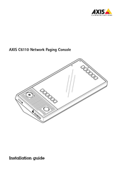 Axis Communications C6110 Installationsanleitung
