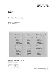 Jung MBT 2424 Produktdokumentation