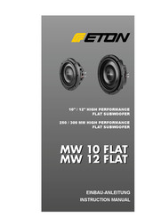 Eton MW 10 FLAT Einbauanleitung