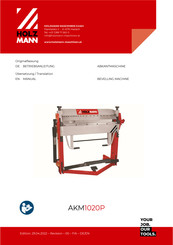 HOLZMANN-MASCHINEN AKM1020P Betriebsanleitung
