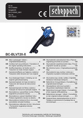 Scheppach BC-BLV720-X Originalbetriebsanleitung