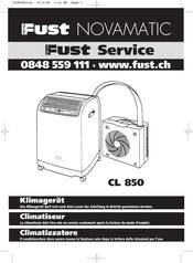 Fust NOVAMATIC CL 850 Bedienungsanleitung