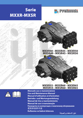 Pratissoli MXXR60 Betriebs- Und Wartungsanleitung