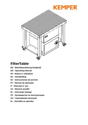 Kemper FilterTable GWT Betriebsanleitung
