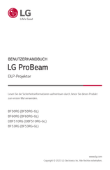 LG ProBeam BF60RG-GL Benutzerhandbuch