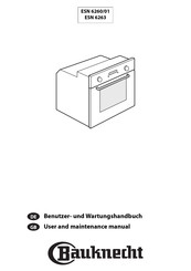 Bauknecht ESN 6263 Benutzer- Und Wartungshandbuch