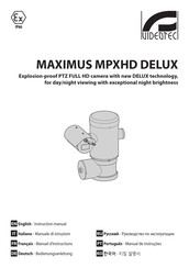 Videotec MAXIMUS MPXHD DELUX Bedienungsanleitung