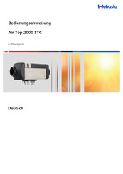 Webasto Air Top 2000 STC Bedienungsanweisung