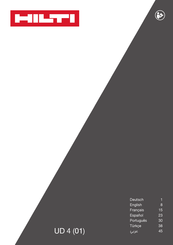 Hilti UD 4 Original Bedienungsanleitung