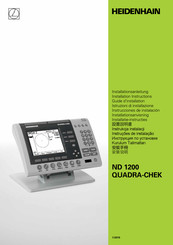 HEIDENHAIN ND 1200 QUADRA-CHEK Installationsanleitung