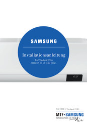 Samsung AIRISE AR 18 TXHZAWKN Installationsanleitung