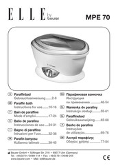 Beurer ELLE MPE 70 Gebrauchsanweisung