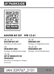 Parkside PFB 12 A1 Montage-Und Sicherheitshinweise