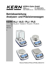 KERN TALJG 160-4M-A Betriebsanleitung