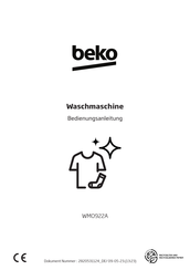 Beko WMO922A Bedienungsanleitung