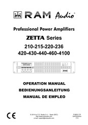 RAM Audio ZETTA 430 Bedienungsanleitung
