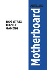 Asus ROG STRIX H370-F GAMING Bedienungsanleitung