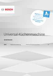 Bosch MUM59N26DE Gebrauchsanleitung