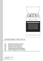 Amica SHGG 11647 W Bedienungsanleitung