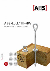 ABS ABS-Lock IL3-HW-Serie Bedienungsanleitung