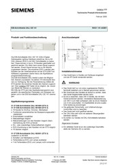 Siemens DALI GE 141 Technische Produkt-Informationen