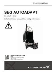 Grundfos SEG AUTOADAPT Serie Anleitung
