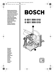 Bosch TT 019 Bedienungsanleitung