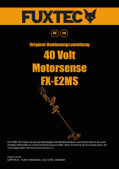 Fuxtec FX-E2MS Bedienungsanleitung