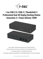 I-Tec CADUAL4KDOCKPD2 Gebrauchsanweisung