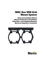 Martin MAC One VDO Grid Mount System Sicherheits- Und Installationshinweise