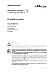 Webasto Thermo Top E Einbaudokumentation