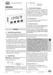 Siko MA564 Benutzerinformation
