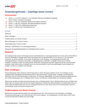 Solaredge Sense Connect Anwendungshinweis
