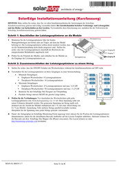 SolarEdge SE12,5k Installationsanleitung
