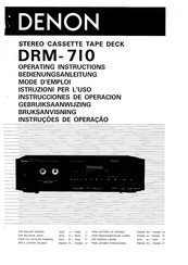 Denon DRM-710 Bedienungsanleitung