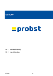Probst SM-1200 Betriebsanleitung