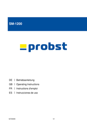 Probst SM-1200 Betriebsanleitung