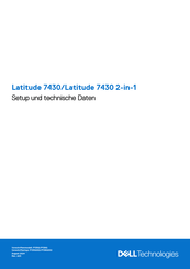 Dell P135G Einrichtung Und Technische Daten