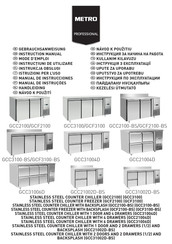 METRO PROFESSIONAL GCF3100-BS Gebrauchsanweisung