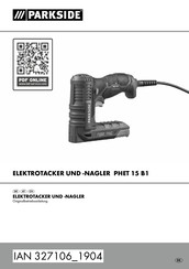 Parkside 327106 1904 Originalbetriebsanleitung