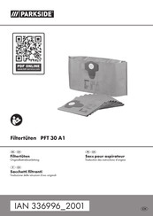 Parkside PFT 30 A1 Originalbetriebsanleitung