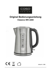 CASO DESIGN Classico WK 2200 Original Bedienungsanleitung