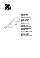 OHAUS RS232 Bedienungsanleitung