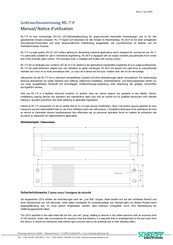 Schrempp Electronic ML-7-P Gebrauchsanweisung